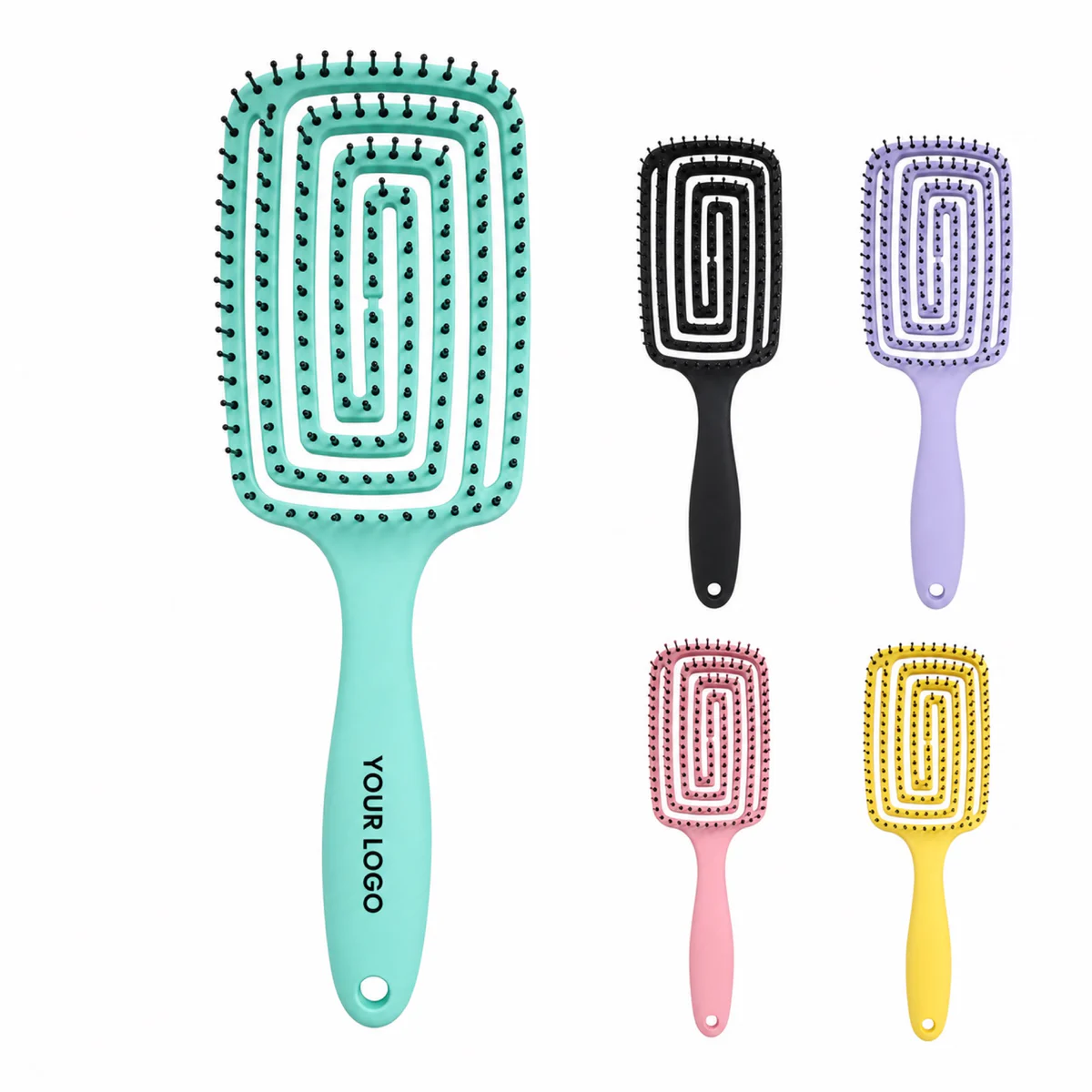 Hollow Soft Massage Detangling Hair Brush