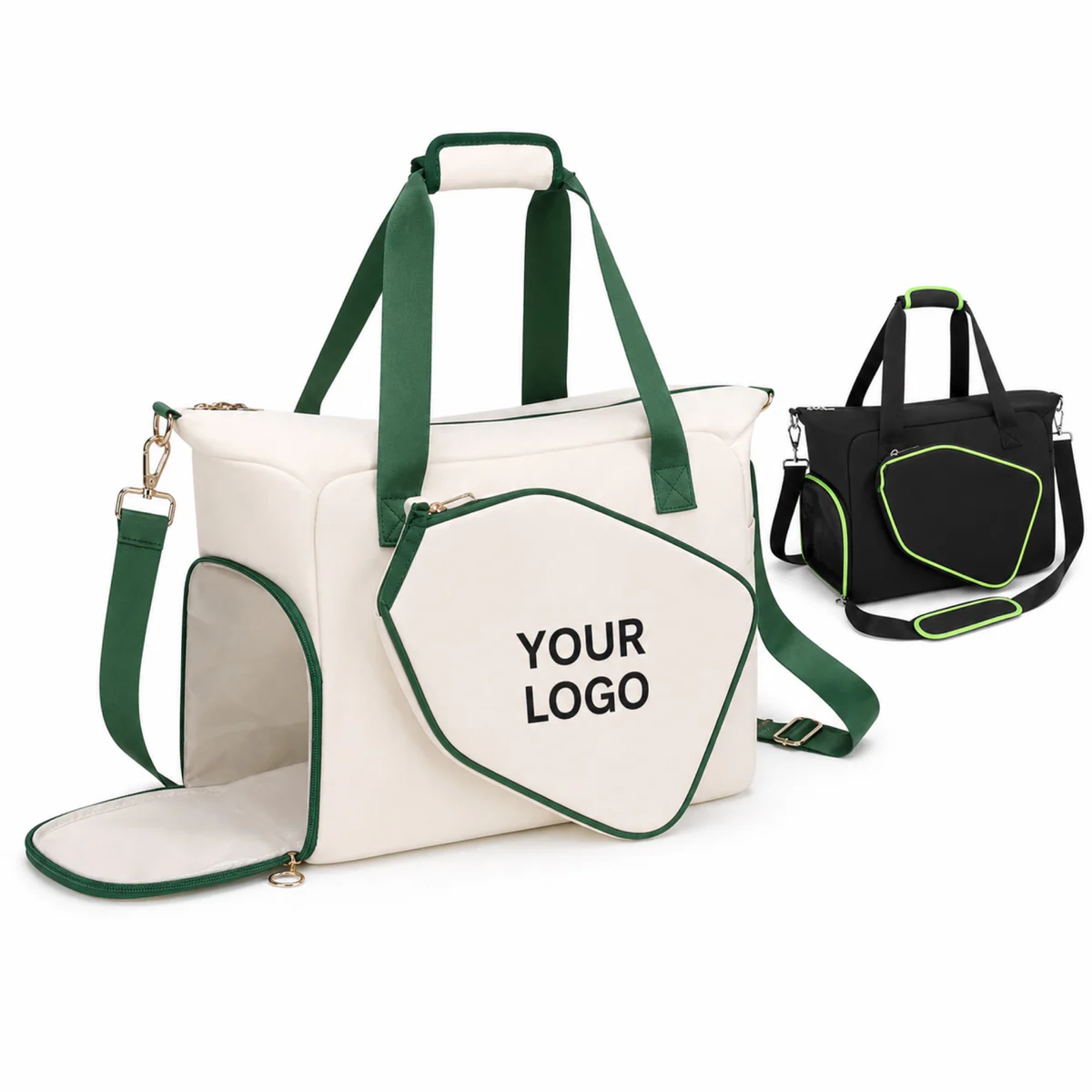 Pickleball Duffle Bag Nylon Gym Shoulder Tote