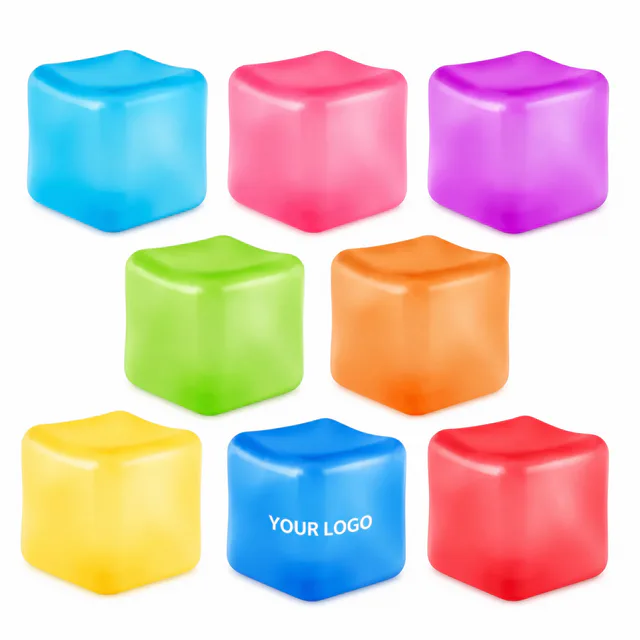 Ice Shape Fidget Stress Cube Squishy Toy