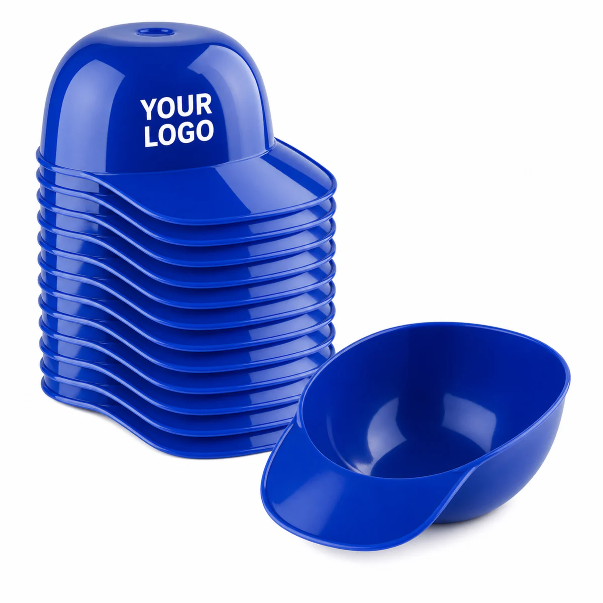 Baseball Helmet Shaped Plastic Dessert Bowls