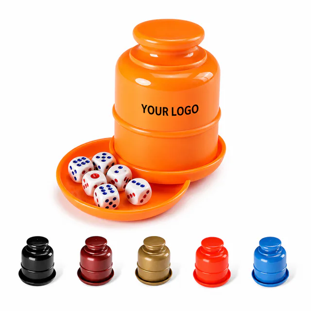 Plastic Dice Cup And Dice Set For Bar Party Games
