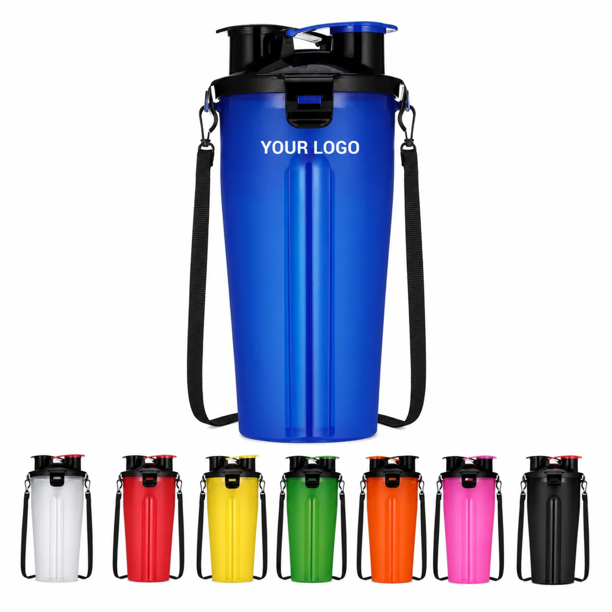 2 In 1 Portable Pet Dog Water And Food Bottle For Outdoor Camping