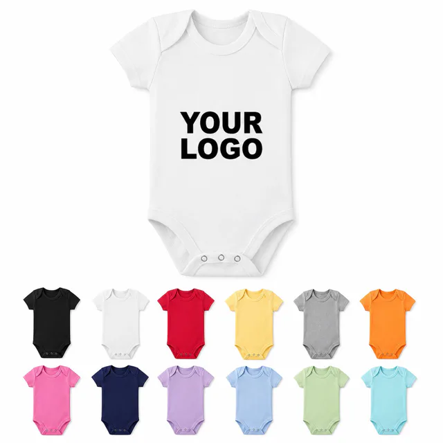 Custom Cotton Baby Short-Sleeve Bodysuit