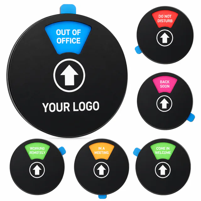 6 Inch Acrylic Office Door Sign With Magnetic Status Display