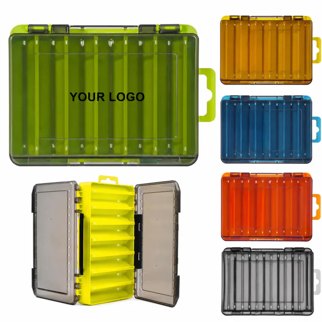 Transparent Plastic Fishing Lure Tackle Box