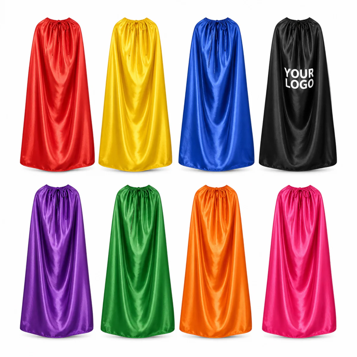 Adult Polyester Satin Superhero Cosplay Cape