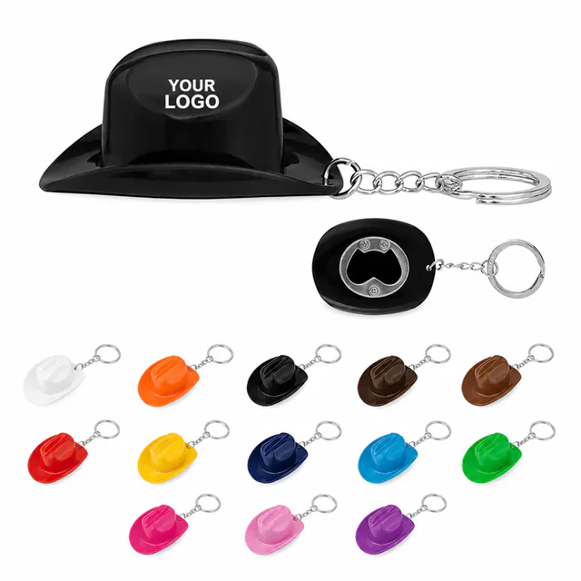 Cowboy Hat Bottle Opener Keychain