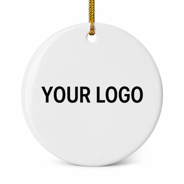 Custom Ceramic Christmas Ornament With Photo Print