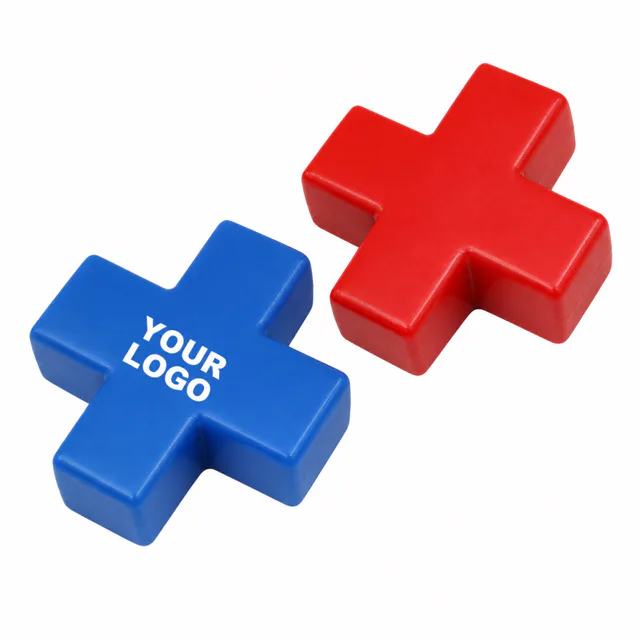 PU Foam Cross Shaped Stress Relief Ball