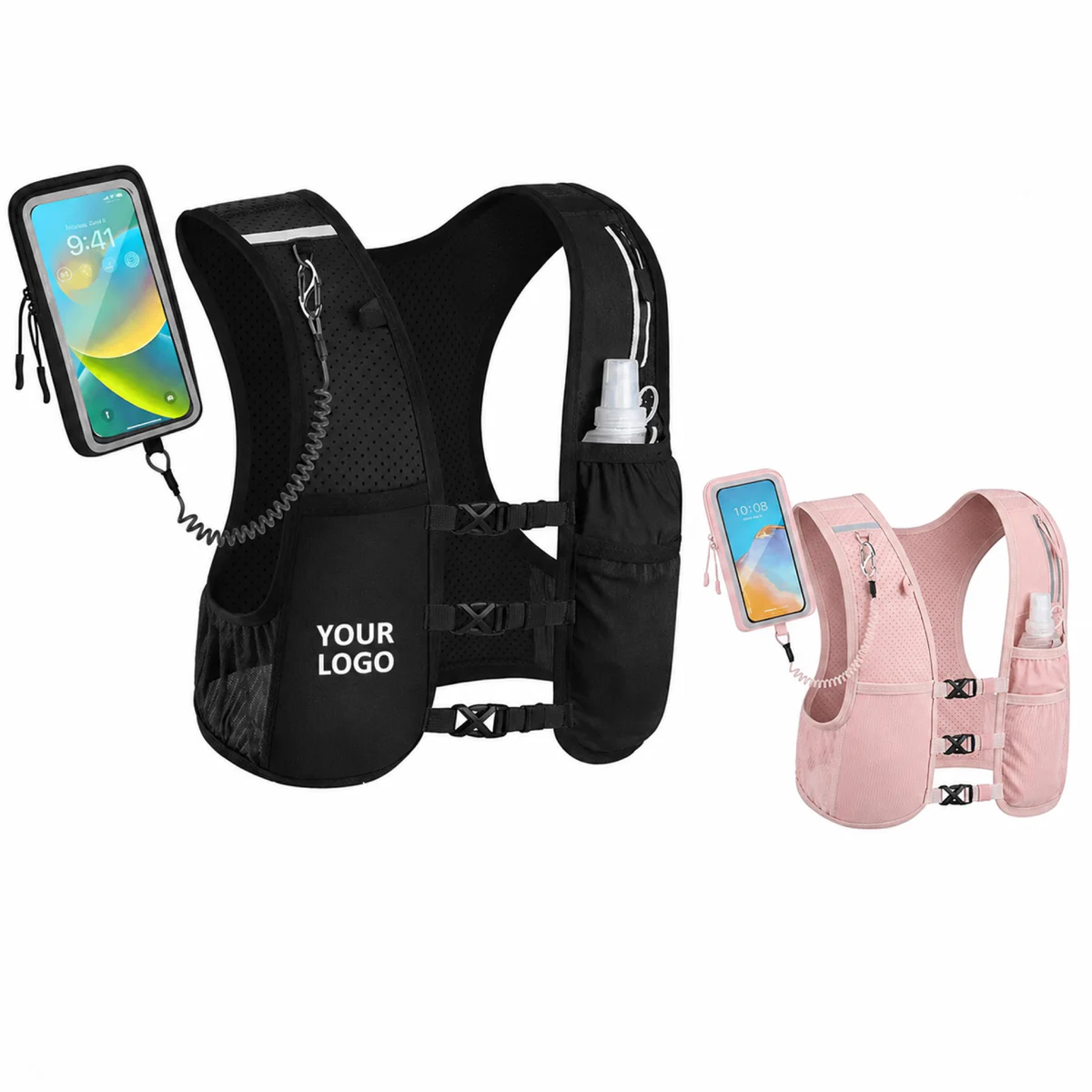 Running Hydration Vest With Soft Flask Holder