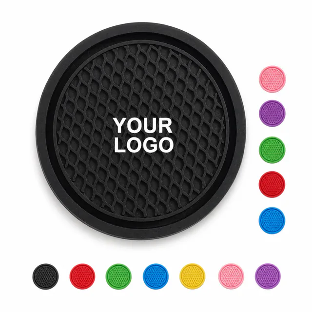 5 Pack PVC Non-Slip Waterproof Car Cup Holder Coaster