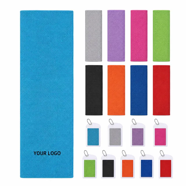 Microfiber Cooling Towel With Carabiner Clip
