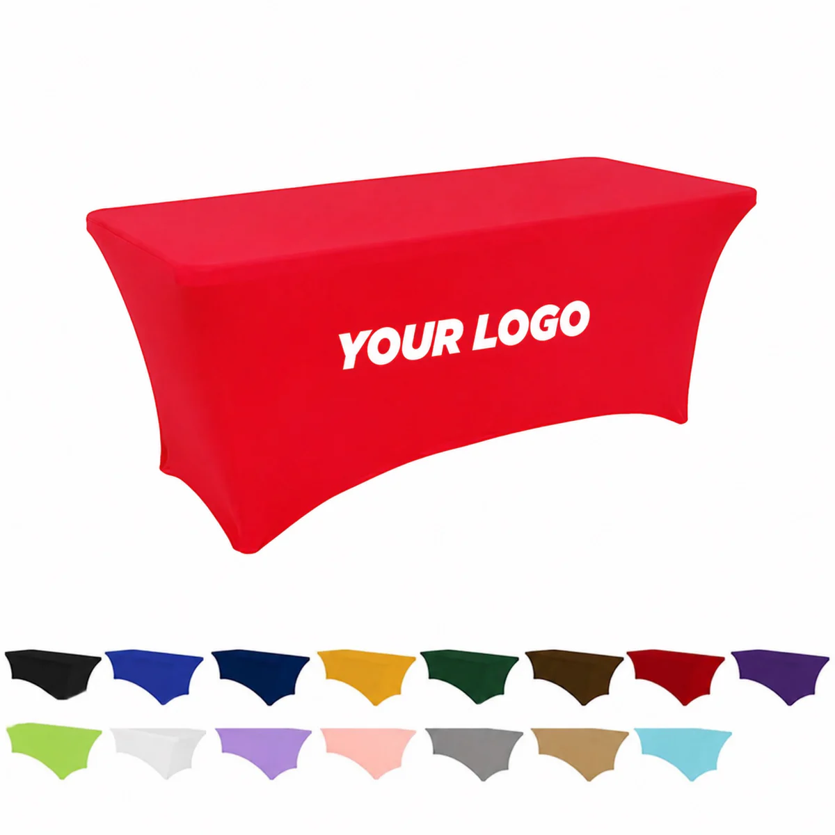 6FT Elastic Stretchable Rectangular Table Cover Polyester