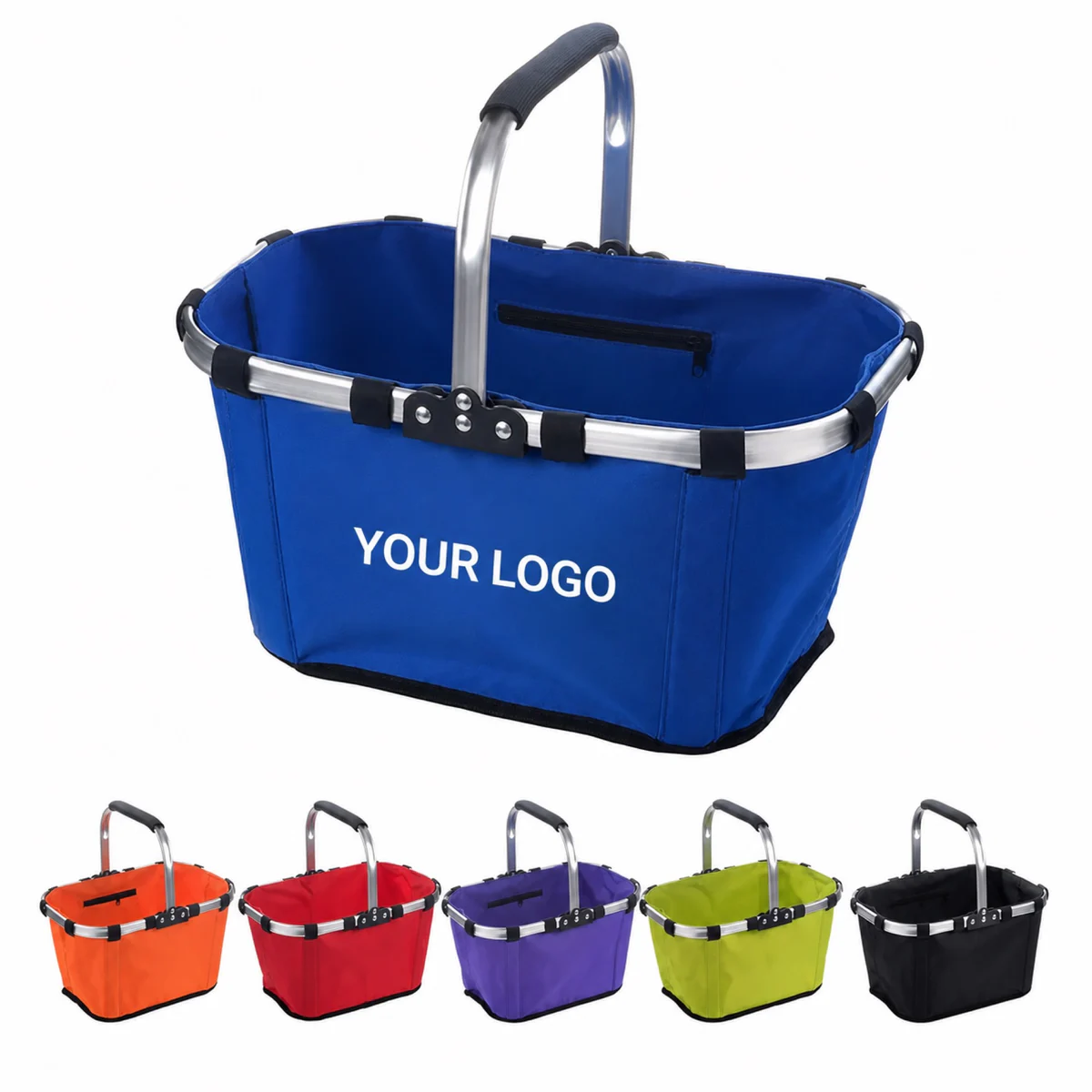 Foldable Oxford Shopping Picnic Basket Eco-Friendly