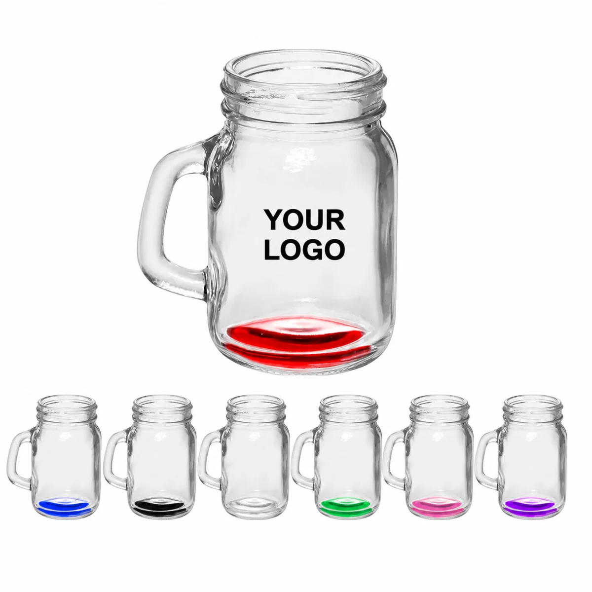 4.5 Oz Zaraq Mason Jar Glass With Handle