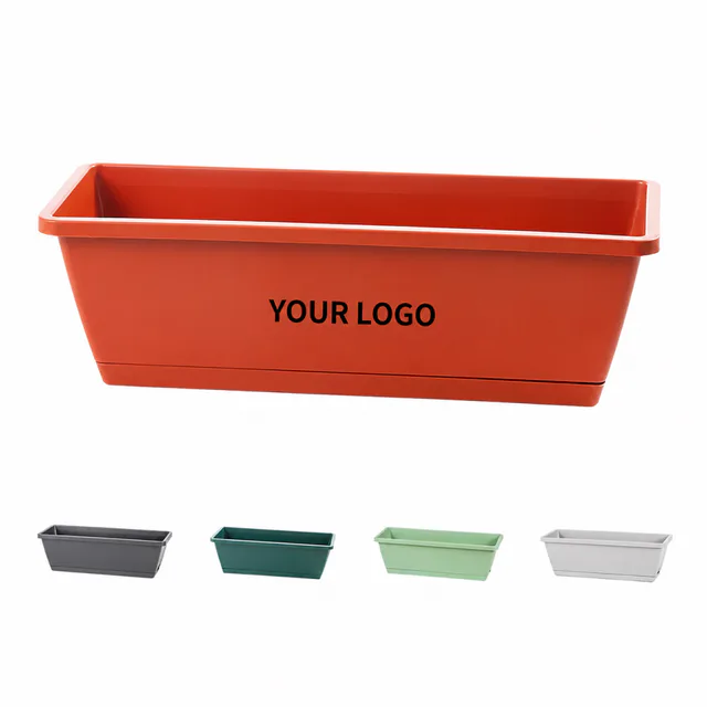Custom Plastic Rectangular Planter Box