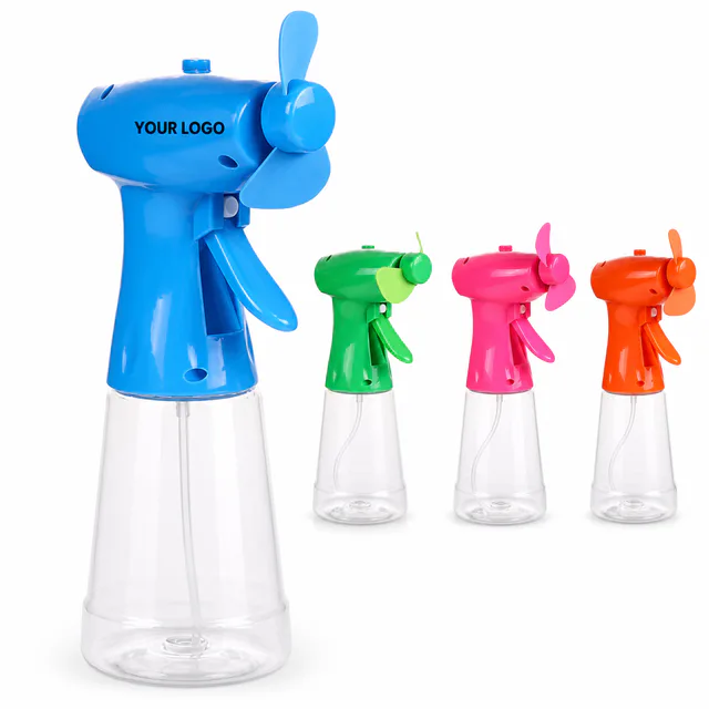 Handheld Misting Fan With Water Spray Bottle