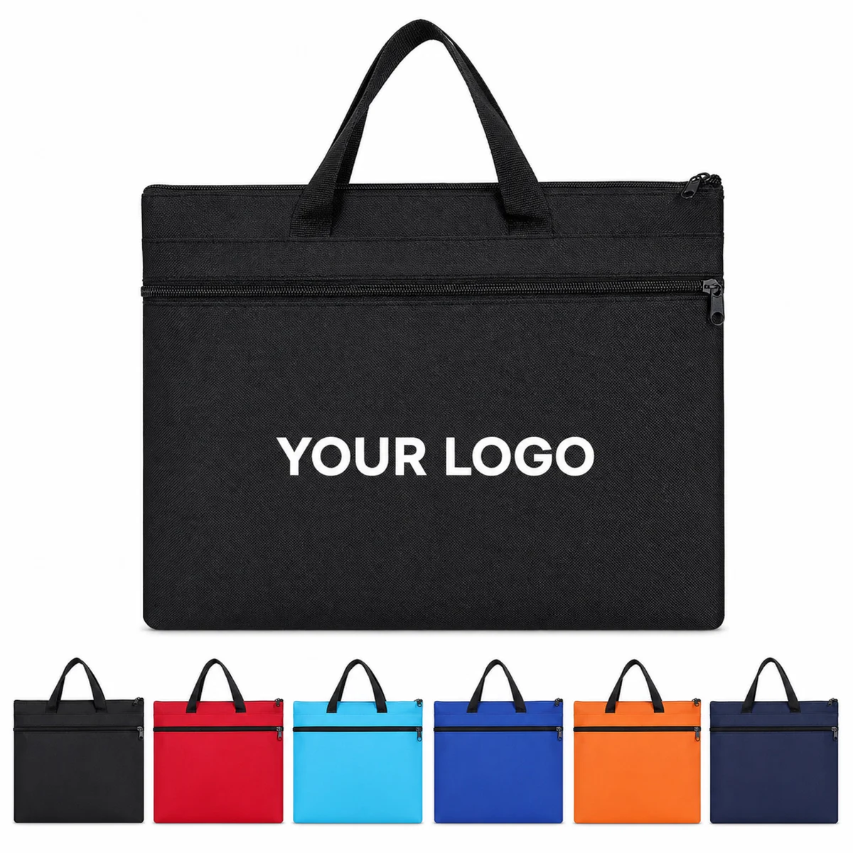 Water-Resistant Oxford Document Tote Bag
