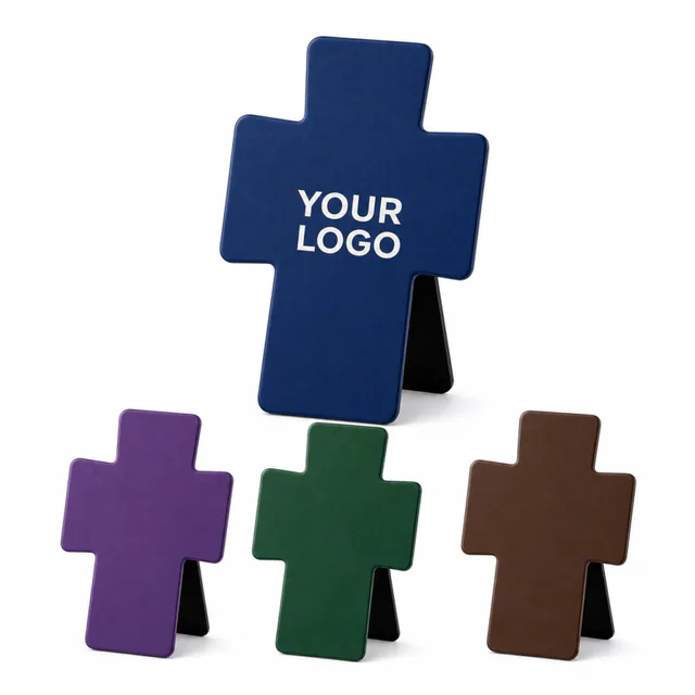 Custom Magnetic Cross Foldable Bookmark With Logo Print