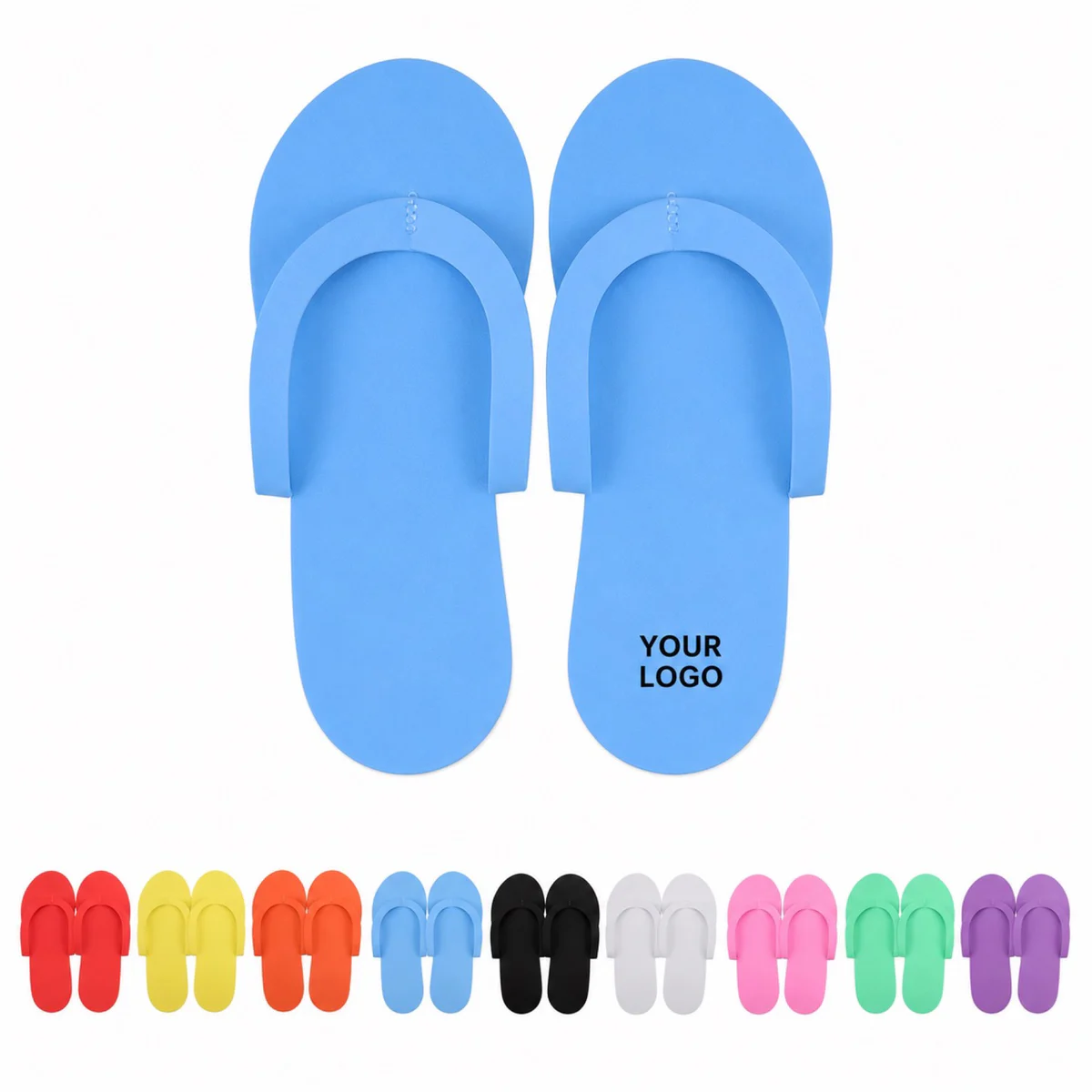 Custom Disposable EVA Foam Slippers For Spa Salon Hotel