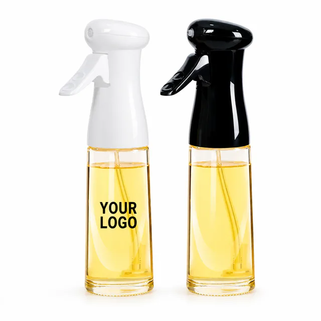 7oz Glass Oil Spray Bottle For Kitchen Cooking