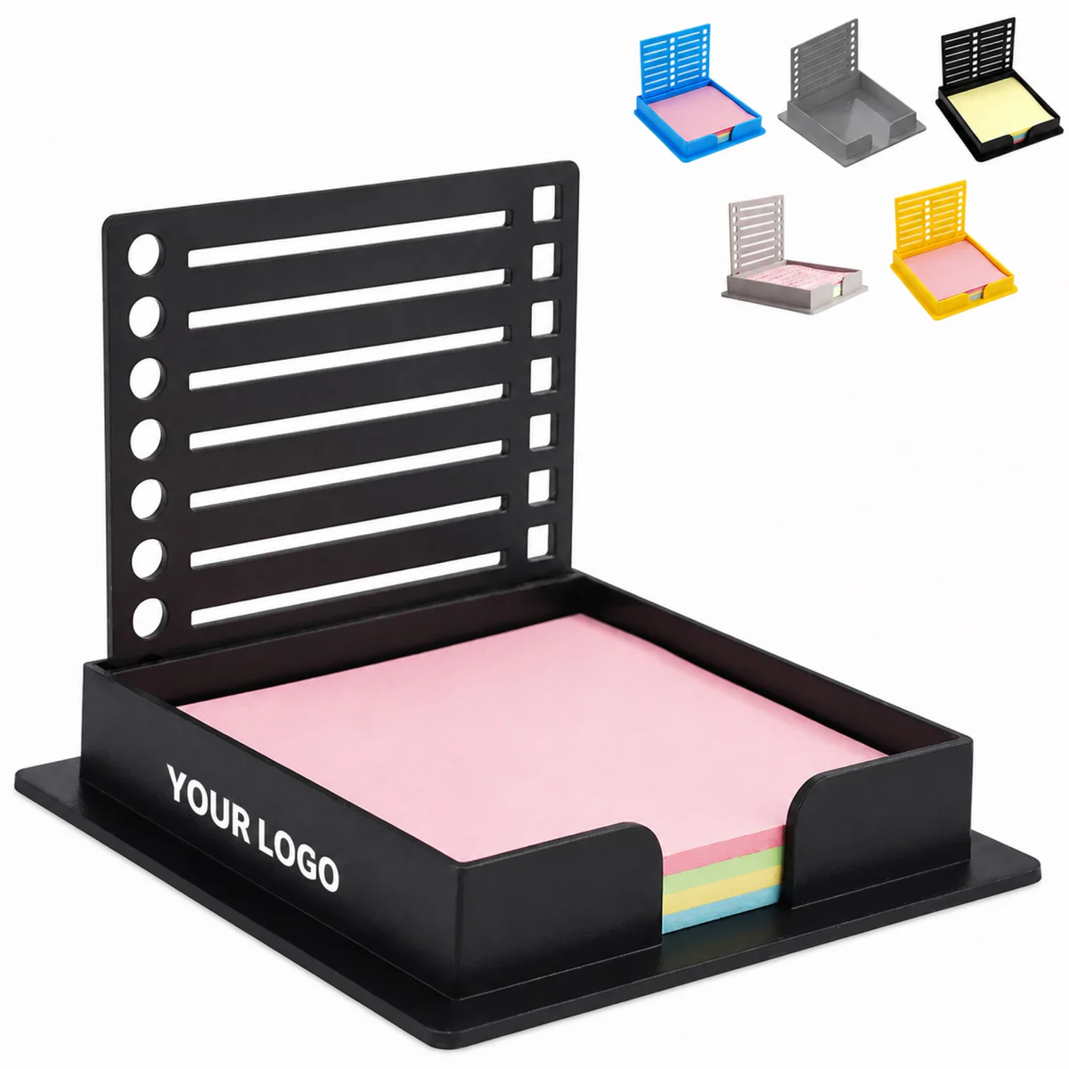 Desktop Sticky Note Organizer With Stencil Cover