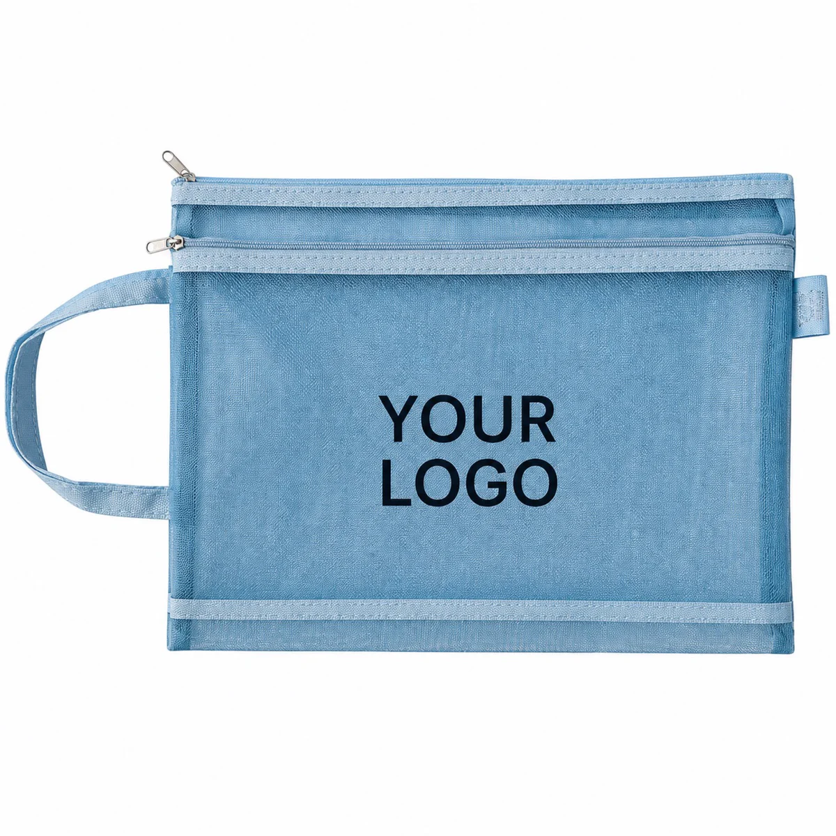 A4 Transparent Nylon Mesh Document Bag