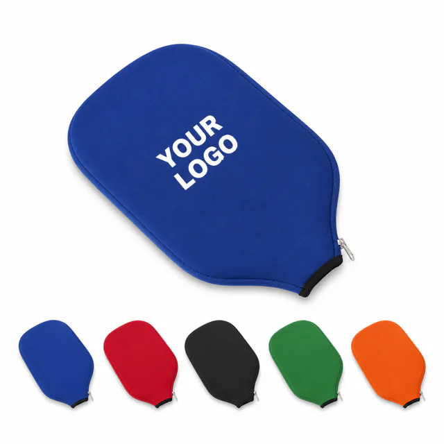 Custom Rubber Pickleball Paddle Cover With Zippered Closure