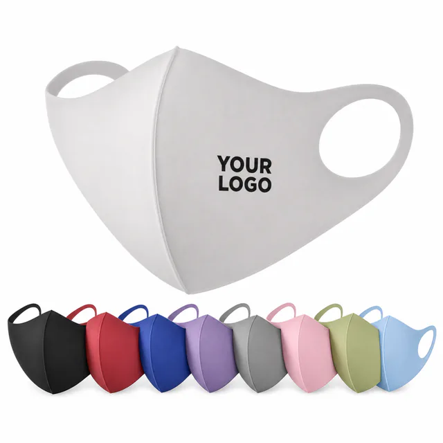 Reusable Ice Silk Polyester Face Mask With Ear Loops