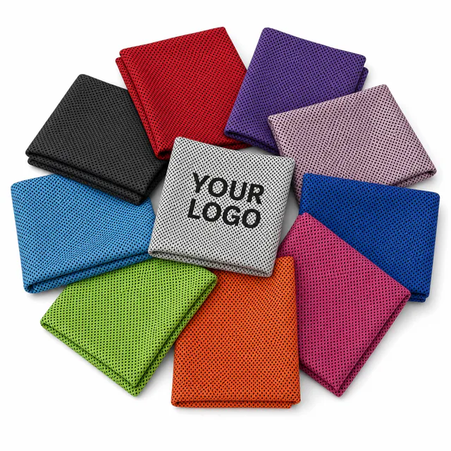 Custom Polyester Mesh Sports Towel Quick Drying Promotional Workout Towel
