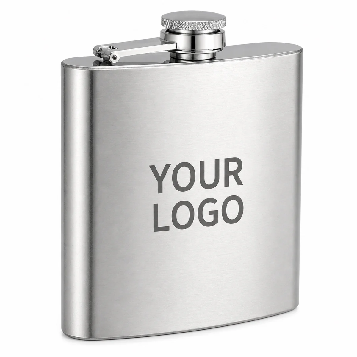 6oz Stainless Steel Hip Flask Custom Logo Promotional Drinkware