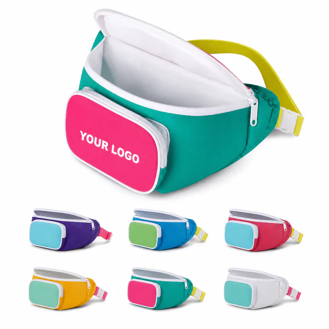 Insulated Oxford Fanny Pack With PEVA Lining For Outdoor Sports And Travel