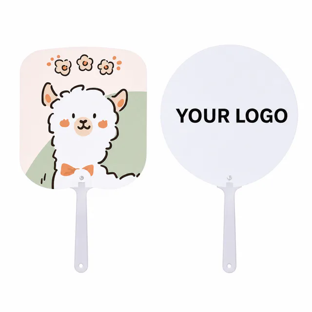Custom Double-Sided Plastic Hand Fan For Promotional Events
