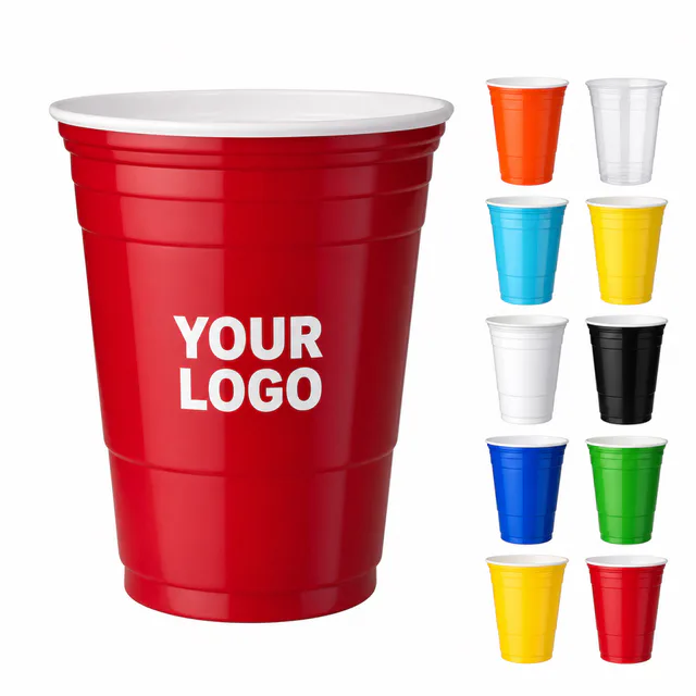 16 Oz Disposable Polystyrene Party Cup 100 Piece Minimum Order