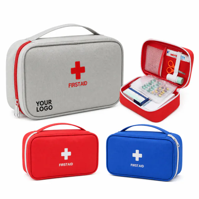 Oxford Fabric First Aid Storage Bag With Multiple Compartments