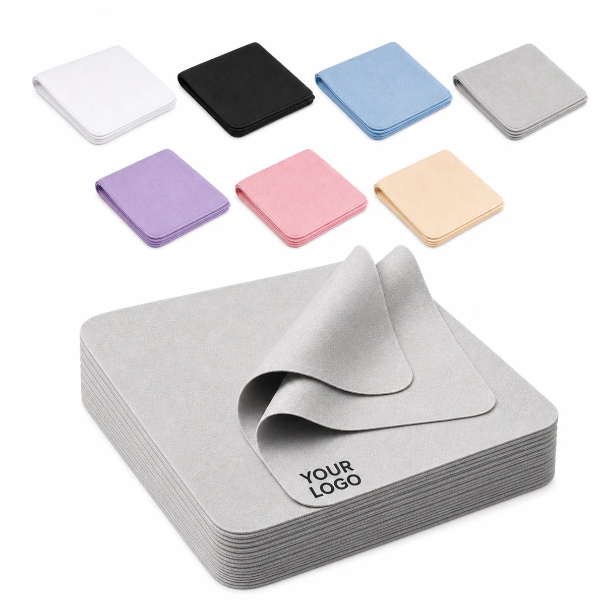 Custom Microfiber Suede Eyeglass Cleaning Cloth