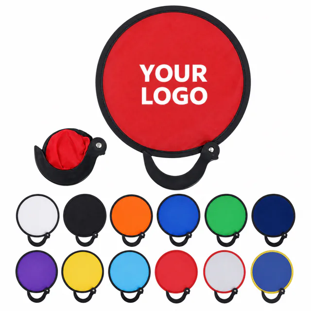 Foldable Polyester Flying Disc Fan for Summer Outdoor Cooling