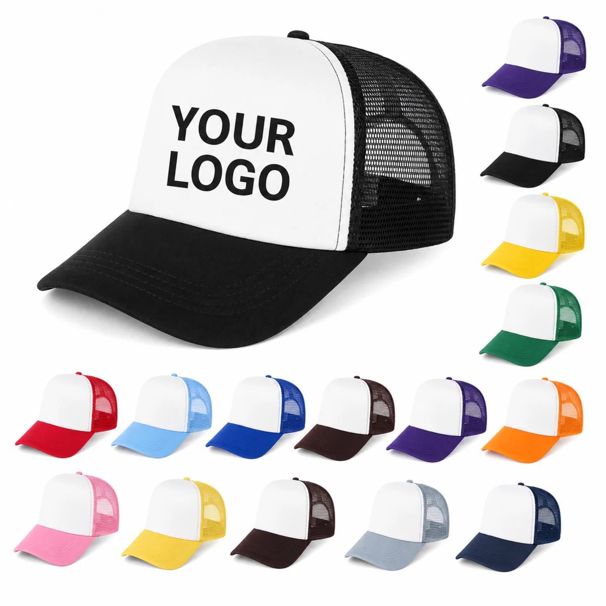Custom Polyester Mesh Trucker Baseball Cap