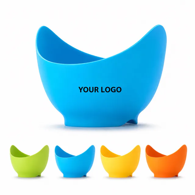 Custom Silicone Egg Poaching Cups For Kitchen Cooking