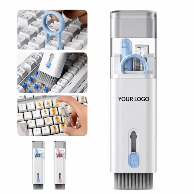 7-In-1 Electronics Cleaning Kit With Brush, Sponge, And Spray