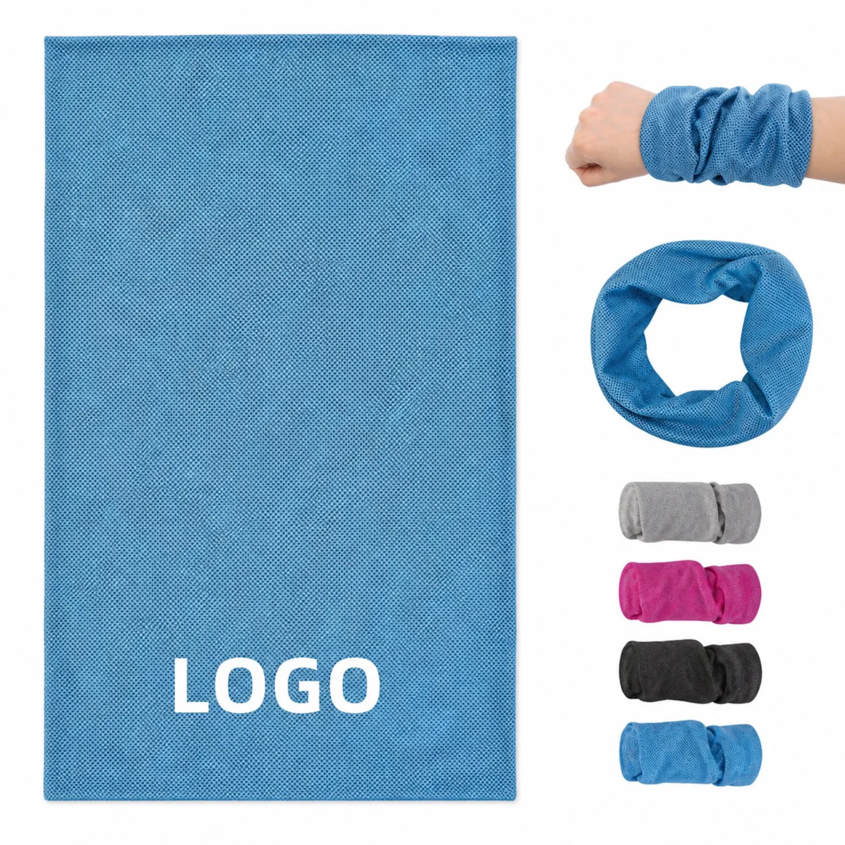 Custom Polyester Wristband Towel For Sports And Fitness