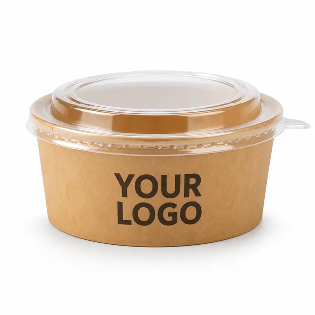 25oz Paper Disposable Lunch Box For Takeout Meals