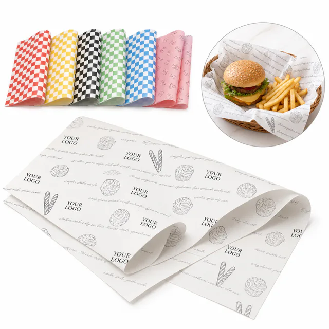 Grease Proof Coated Food Wrap And Basket Liner Paper