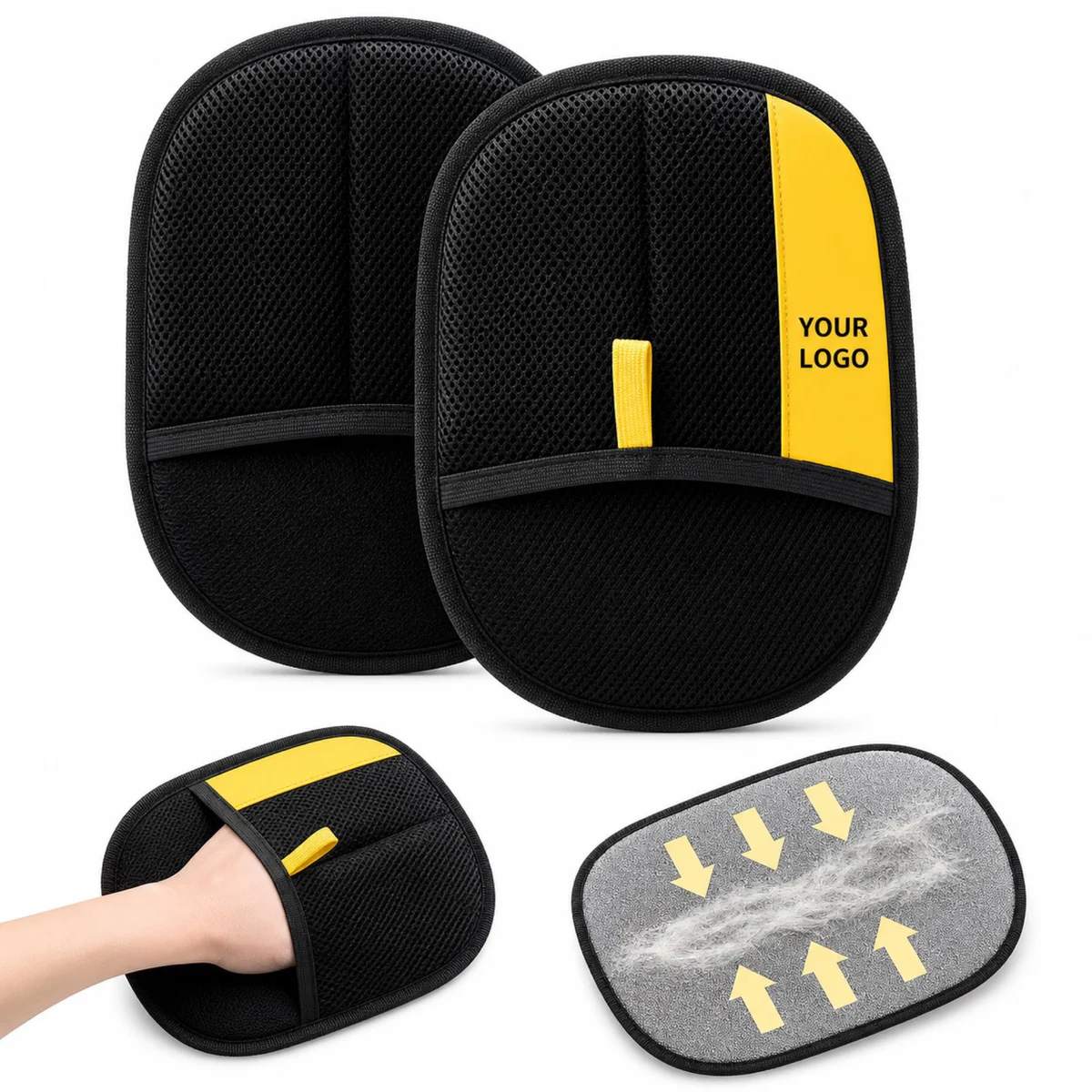 Reusable Pet Hair Cleaning Gloves For Furniture And Clothing