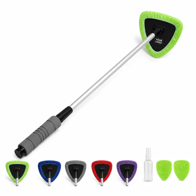 Microfiber Car Window Cleaning Tool With Swivel Head
