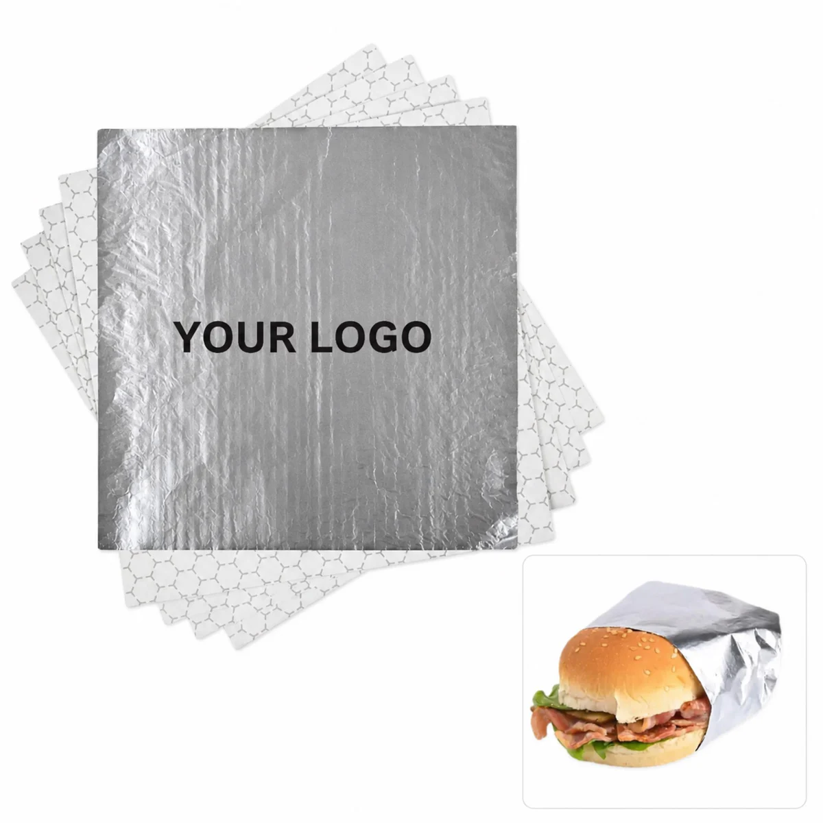 Custom Aluminum Foil Insulation Sandwich Wrapping Paper
