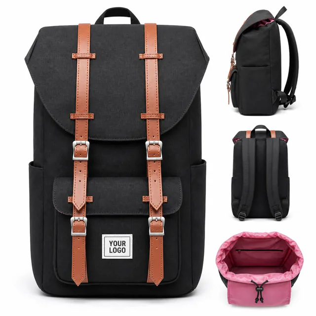 Herschel Eco Retreat Canvas Laptop Backpack With Flap Closure