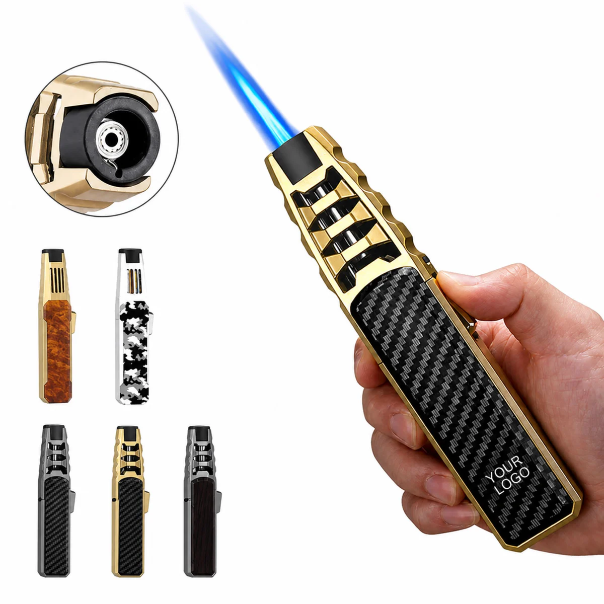 Cigar Torch Butane Refillable Windproof Lighter