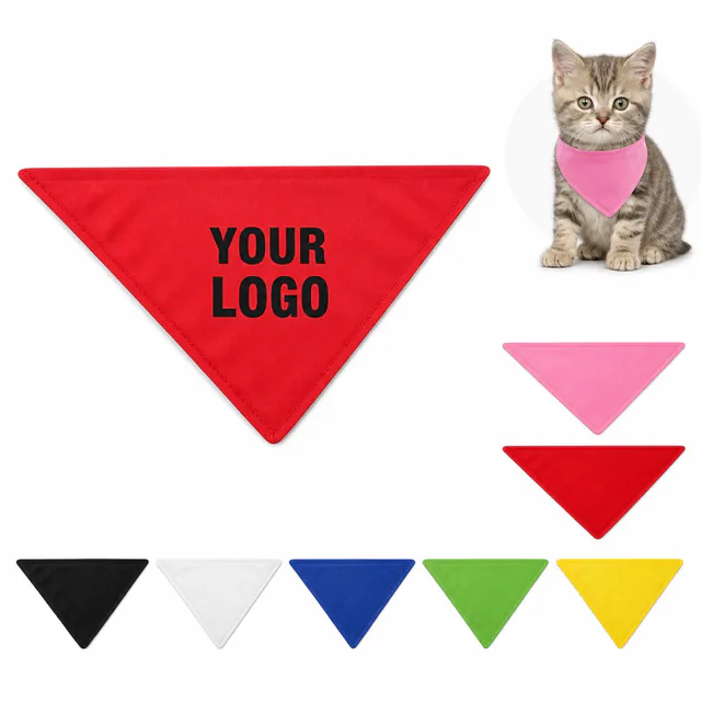 Custom Pet Bandana Dog Cat Towel Polyester