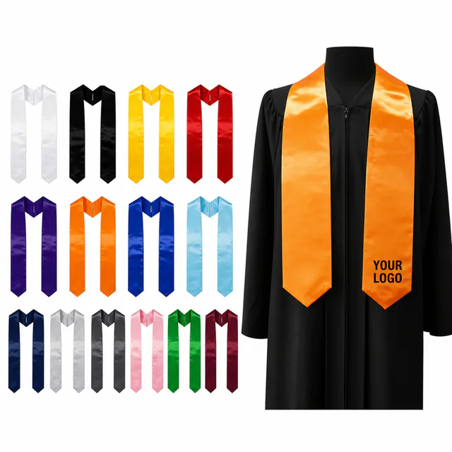 Custom 60 Inch Graduation Honor Stole Satin